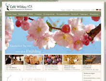 Tablet Screenshot of cafe-wildau.de